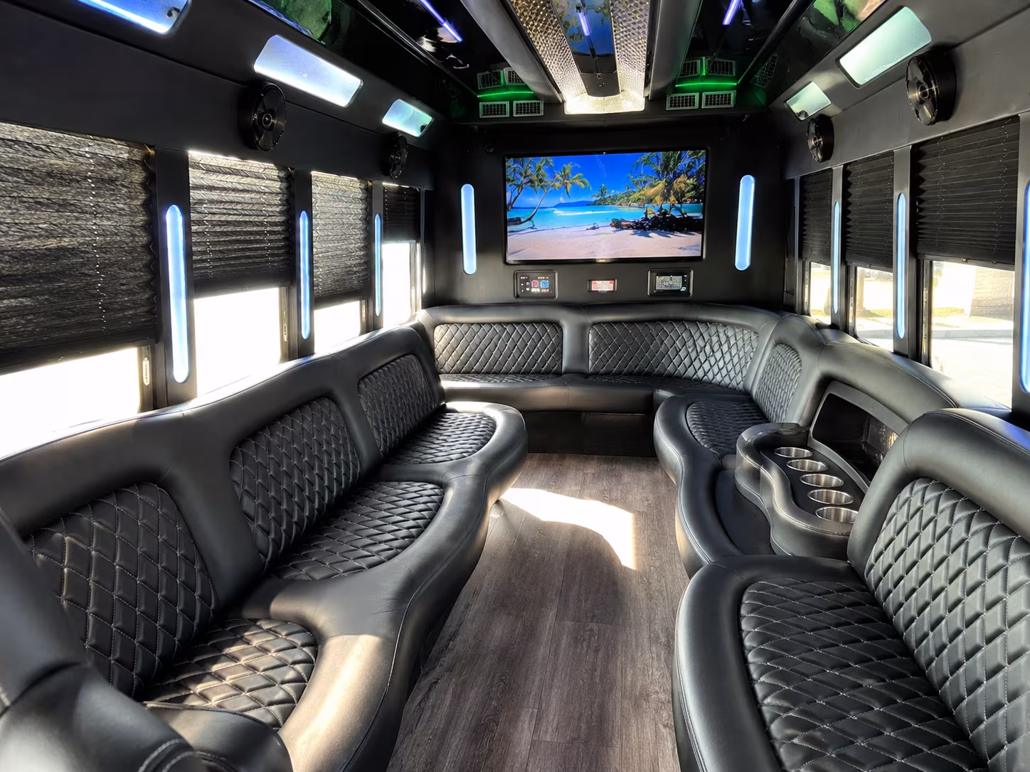 pasadena wedding party bus rental
